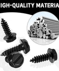 Universal License Plate Screws Set In Premium Stainless Steel Self Tapping Bolts For Cars Trucks And SUVs No Wobble Rattle Free Mounting