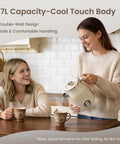 Retro Electric Kettle 1.7L With Stainless Steel Interior No Plastic Contact Double Wall Cool Touch Fast Boil 1500W Thermometer