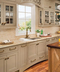 Cream kitchen featuring Six Pack Antique Brass Cabinet Pulls Zinc Alloy Hardware For Drawer Kitchen Cupboard 5.04 Inch Center To Center