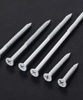 30 Pack 1/4 X 1-3/4 Inch White Flat Head Concrete Screws Professional Carbon Steel Masonry Anchors For Brick Block Stucco Walls Rated Tough For Any Daily Grind with various lengths.