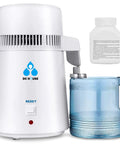 No Fuss Everyday Home Water Distiller 1 Gallon Maker 750W Power 4L Capacity with plastic reservoir and bottle