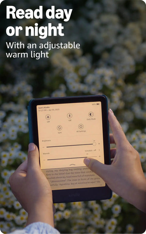 Next Level Kindle Paperwhite E Reader With 16 GB Storage Built Different For Marathon Reading Featuring A Crisp Seven Inch Glare Free Display With Buttery Smooth Page Turns And Insane Weekly Battery Life In Sleek Black with adjustable warm light settings.