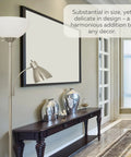 Adjustable Metal Floor Lamp With Side Reading Light In Satin Nickel Finish in modern living room setup