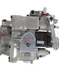 Heavy Duty PT Fuel Injection Pump Direct Swap for Cummins NT855 NTA855 NT855-G1 K19 K38 Engines, side view showing fittings.