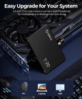 Y20 256GB SATA SSD 2.5 Inch Internal Solid State Drive With Up To 500MB/s Read Speed And SATA III 6Gbps showcased next to gaming PC.