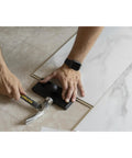 Using Bullet Pro Length Tapping Block For Vinyl Laminate Tile And Wood Flooring Extra Length For Longer Planks Lightweight And Durable Made In USA Tool 711P