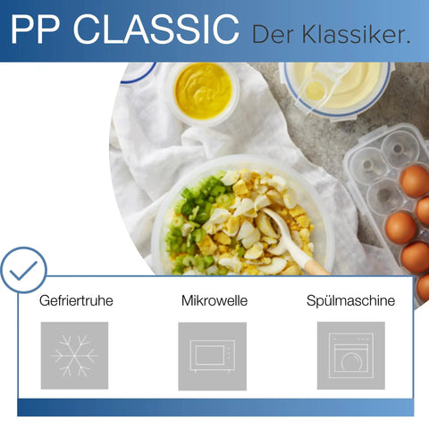 8 Cup Airtight Pantry Storage Rectangle Container Bpa Free Smart Kitchen Organizer Patented Hinge Lock keeps chopped veggies in a clear bowl.
