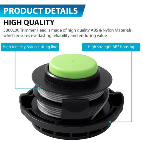 Replacement Trimmer Head For Greenworks String Trimmer Pro Grade Upgrade Fits ST60V ST60V T0 ST60B01 BL60L00 STG401 And ST80 Series 80V