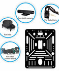 Raspberry Pi Mecanum Robot Kit parts: lidar, depth camera, robot arm, control board compatibility