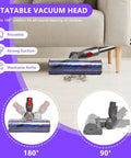 Replacement No-Tangle Vacuum Head For Dyson Cordless V7 V8 V10 V11 V15 with quick-release motor head brush roller in use