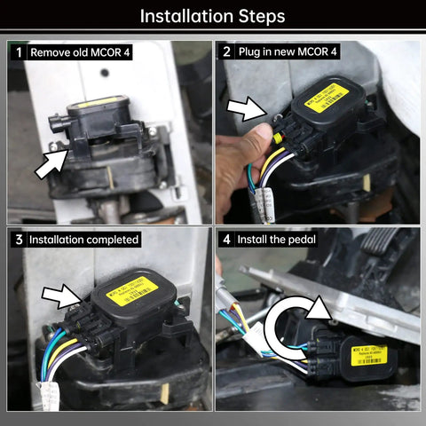 Installation steps for Club Car Precedent Carryall Throttle Potentiometer Module Drop In Ready Accelerator Sensor.