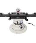 Beefy Six Inch Surface Grinder And Cutter Sharpener With Adjustable Angle Head view, featuring cast iron construction and precision adjustments.