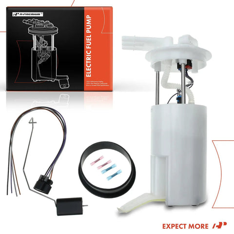 Heavy Duty Electric Fuel Pump Module Assembly For Chevrolet Suburban 2500 and GMC Yukon XL 2500 with installation components.