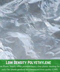 Super Durable 4 Mil Thick Clear Plastic Sheeting Roll Measuring 8 Feet By 100 Feet Heavy Duty Polyethylene Film Ideal As Vapor Barrier