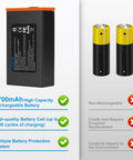 Beast Mode 6700mAh Rechargeable Power Pack For Moultrie Edge 2 Cellular Trail Camera, black battery with specifications.