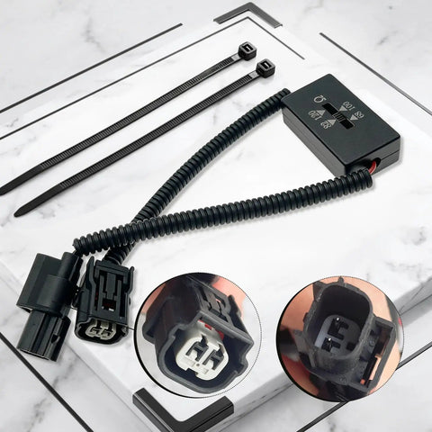 Plug And Play Vcm Deactivator Harness Kicks Variable Cylinder Management Right Where It Hurts For Honda 3 5L V6 Engines on a marble surface.