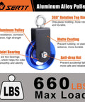 Upgraded 90Mm Cable Pulley Wheel For Home Gym System Featuring 360 Degree Spin And 660Lbs Load Capacity Crafted From Hella Tough Aluminum Alloy with quiet bearing.