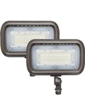 Beast Bright Outdoor Security LED Flood Light Set, 45W LED, 5400 Lumens, 5000K Daylight White, adjustable knuckle shown