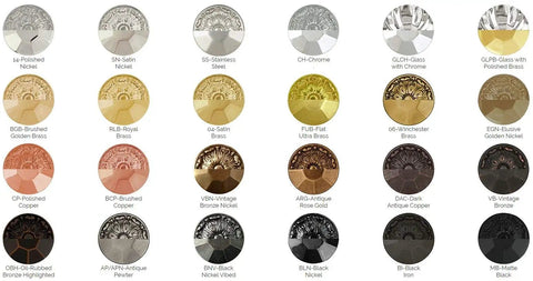 Cullet Square Knob Chrome 7 Pack One And Three Eighths Inch Wide Modern Hardware sample finishes