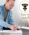 Top Tier Mini Drawer Knobs And Small Round Drawer Pulls Featuring Durable Old School Antique Finish Ideal For Dresser Makeovers installation process