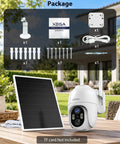 Tough As Nails 4G LTE Solar Cellular Security Camera With Built In Sim Card Runs Smooth Without WiFi Secures remote monitoring package with accessories.