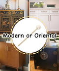 Premium Solid Brass Bolt Locking Pin Vintage Cabinet Door Latch Sturdy Retro Bronze Furniture Hardware For Wardrobes And Storage Chests One Pack showcased with various cabinet styles.