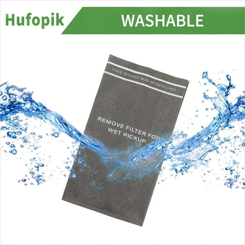 Three Pack Dust Cloth Filter Bags For Craftsman 2 To 2.5 Gallon Wet Dry Shop Vacuums, washable bag with water splash effect