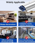 39 Inch Floor Cable Raceway Cover Made From Stainless Steel Keeps Cords Hidden And Floor Safe In Office Or Home No Trip Hazard