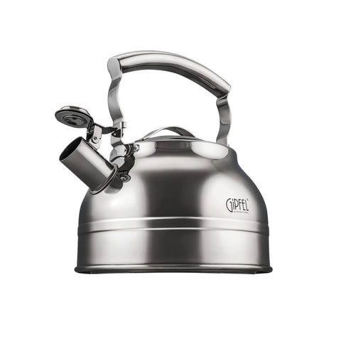 Whistling Tea Kettle For Stovetop 2.3 Quart Stainless Steel Teapot Food Grade For Kitchen Induction Gas And Electric Ready Ergonomic Handle
