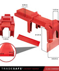 Adjustable Ball Valve Lockout Device For One Half To Four And Quarter Inch Pipe Diameter Lock Out Tag Out Water And Gas Valve Lock