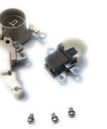Top Shelf Alternator Repair Kit With Heavy Duty Carbon Brushes And Slick Terminal Block For Chrysler Dodge Minivan Rides 1996 To 2000 2.4L 3.3L 3.8L Engines with terminal block and parts.