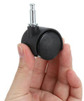 1 Inch Nylon Swivel Stem Casters 10 Pack With 360 Degree Insert Wheels for Chairs Shelves And Furniture Replacement 13 Kg Capacity
