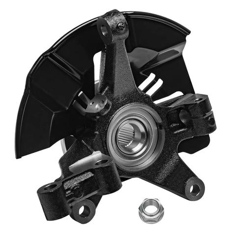 Front Steering Knuckles Wheel Hub Bearings Kit Straight Shot For 07-14 Mazda CX-9 FWD Only Sweet Deal Includes detailed view of single knuckle with bearing.