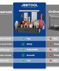 Comparison chart showing Grill Caddy With Dual Paper Towel Holders For Outdoor BBQs vs ordinary caddy, highlighting features