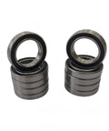 Top Notch 6805 Rubber Sealed Bearings 10 Pack Built Tough Chrome Steel Rolling Components With Dual Plastic Covers stacked in view.