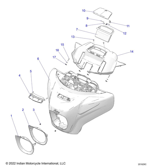 Diagram of Pro Grade Storage Door Damper For 50 Series Motorcycles OEM replacement parts and components.