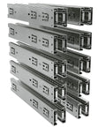 Heavy Duty Full Extension Drawer Slides 16 Inch 10 Pair Pack Featuring 100 Lb Ball Bearing Tracks sleek zinc steel cabinet glides stacked
