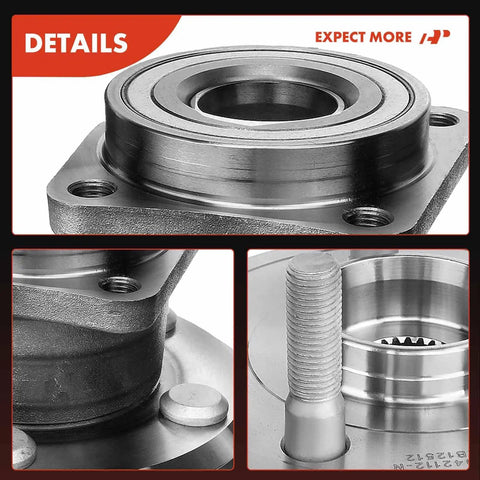 Upgrade Your Rig With This Hardcore Rear Wheel Bearing And Hub Assembly designed for 5 lug applications with detailed assembly features.