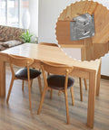 Solid As A Rock 12 Piece Surface Mount Corner Brackets For Heavy Duty Table Apron Reinforcement attached under a wooden table.