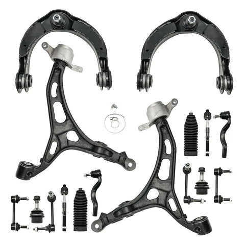 Front Upper And Lower Control Arms With Ball Joints For Jeep Grand Cherokee And Dodge Durango 2011 To 2015, steel arms and components.
