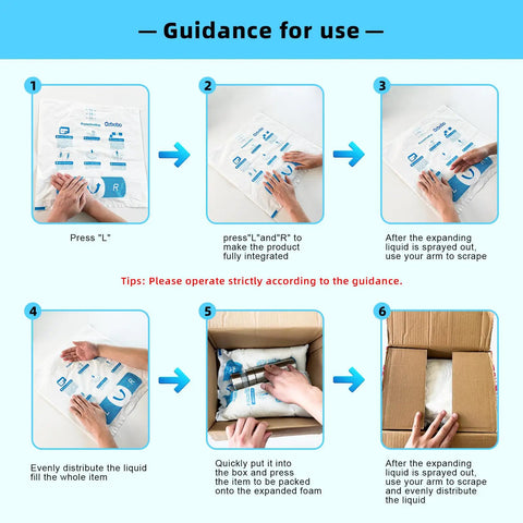 Guidance for use of Heavy Duty Expanding Foam Sheets For Shipping Containers Pro Grade Void Fill Packing Material 8 Pack 14X16 inches