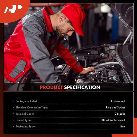 Mechanic installing Engine Variable Valve Timing Solenoid For Honda CRV 2002 2004 Civic 2002 2005 Acura RSX 2002 2006