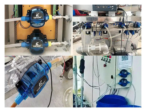 Upgrade Your Setup With This Super Cool 24V Adjustable Peristaltic Dosing Pump in a laboratory setup with tubing and connections.