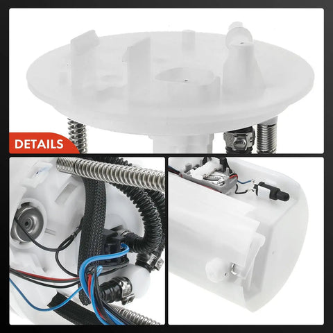Bulletproof Electric Fuel Pump Module Assembly For Mitsubishi Outlander 2007 To 2011 V6 3.0 Liter FWD unit detail with connectors and wiring.