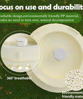 Top view of Compact Vermicomposting Bin For Outdoor Gardens, Easy No Fuss Worm Farm Kit Turns Kitchen Scraps Into Rich Compost