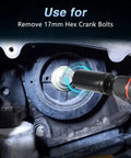 17mm 1/2 Inch Drive Harmonic Balancer Socket on crank bolt in engine