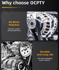 Heavy Duty Alternator For Kia Sedona 2002 To 2005 120 Amp 6 Groove Pulley showcasing durable die-cast aluminum components.