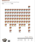 Bang For The Buck SMD Chip Capacitor Assortment Kit Standard 1206 EIA Size with 70 values including 1pF to 100uF