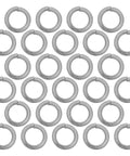 Premium Stainless Steel Spring Lock Washers M6 300 Pack heavy duty split ring fasteners arranged in a grid.