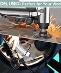 Close-up of Heavy Duty Air Die Grinder With Rock Solid Metal Housing And Precision Ball Bearings Powers Through Any Task At A Blazing 20000 Rpm.